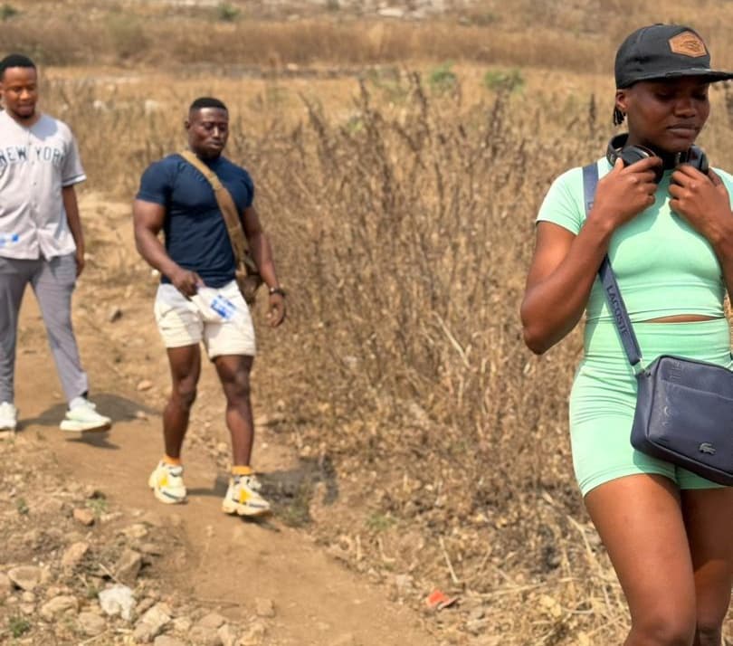 Outdoor conditioning session beside a building