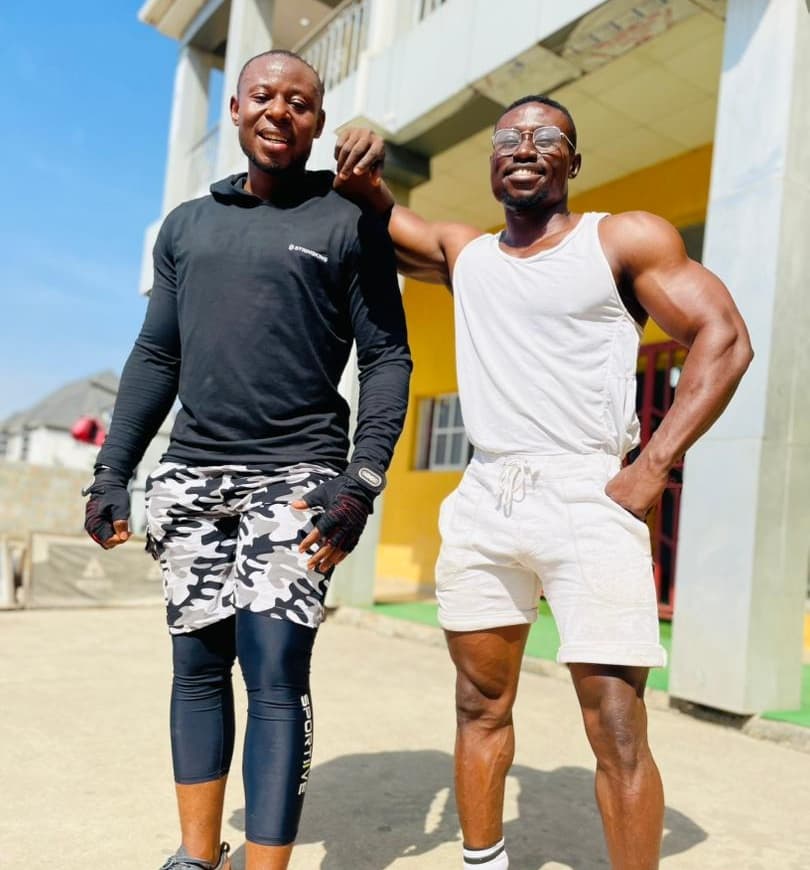 Outdoor conditioning session beside a building